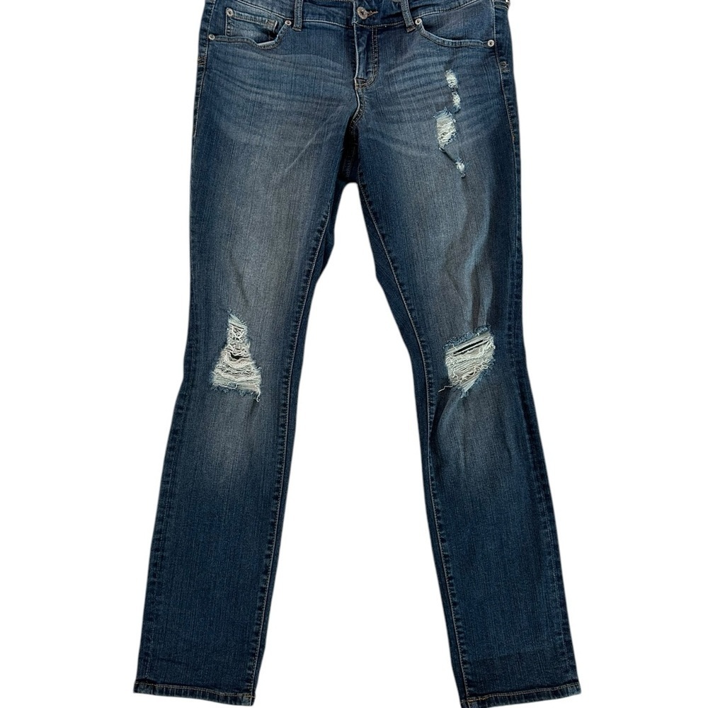 Torrid Women's Boyfriend Distressed Blue Jeans Size 10R